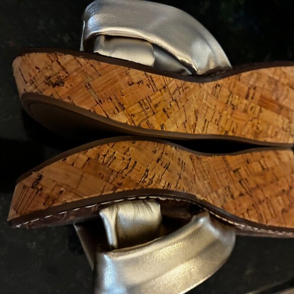 Sam Edelman Ramsey Gold Wedge Sandals - NEW; No Box - SZ 6.5 - Picture 6 of 9